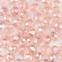 100 piezas de cuentas de cristal de vidrio austríaco AB de 8 mm, accesorios de joyería hechos a mano DIY - chaflán achatado - Ver 26