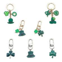 1-3pcs Simple Creative Fashion Accessory Zinc Alloy Green Plant Clover Keychain, Campus Student Couple Liked Car Key Holder, DIY Bag Charm Key Chain, Valentine's Day Couple Gift - Multicolor - View 9