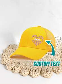 [Personalizado] 1 pieza Gorra de béisbol personalizable con foto, logotipo, texto, diseño de gorra de camionero unisex, adecuada para fiesta, vacaciones, aniversario