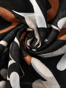 1pc Women Spring Fashion Heart Print Headscarf, Stylish Minimalist, Casual Versatile Hijab, Suitable For Daily Outfit - Multicolor - View 5