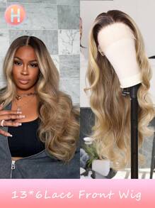 13x6 Lace Front Wig With Baby Hair, 30 Inch Super Long Wavy Curly Synthetic Fiber Wig, Heat Resistant Synthetic Fiber Wig, Elastic Cap, Suitable For Daily Wear, High Quality Natural Beautiful Soft Synthetic Fiber Wig For Women, Halloween (Multi-Color) - Multicolor - View 12