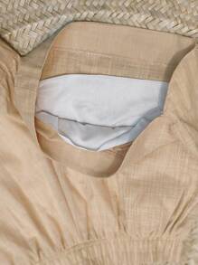 2pcs Shirt And Shorts Set - Beige - View 6