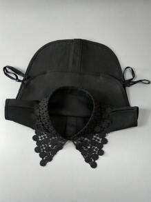 1pc Women Fashion Detachable Embroidered Lace Collar Accessory, Versatile For Layering With Sweaters, Dresses, Jackets, For Spring/Autumn/Winter Valentine's Day - White - View 11