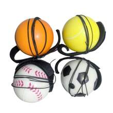 4pcs Rubber Hand Toss Ball, Used For Hand-Eye Coordination Training, Speed And Agility Training, Reaction Recovery, And Elastic Wrist Ball For Exercising Reaction - Multicolor - View 9