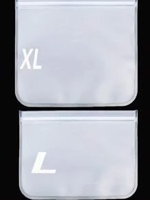 5 Pièces Sacs De Rangement D'aliment Réutilisables - Sacs De Congélateur Sans Silicone,rangement D'aliment Réutilisable De Sacs Organisateurs Résistants Aux Fuites Pour La Viande, Fruits Légumes