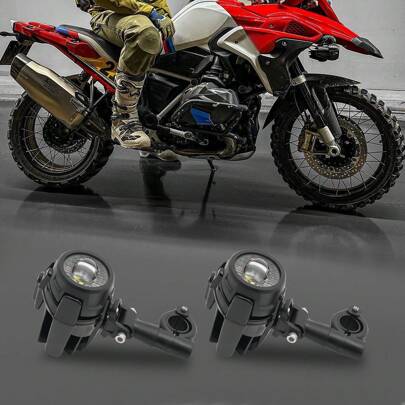 kangten 1 Pair Fog Lights For Universal Motorcycle BMW R1200GS F800GS Left+Right Side