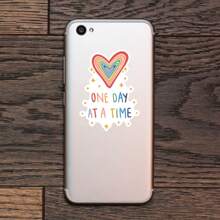 1PC One Day At A Time-sticker - Vinylsticker met bewustzijn van geestelijke gezondheid voor laptops, waterflessen en meer | Inspirerende quotesticker voor positiviteit, aanmoediging en veerkracht | Waterdichte bevestigingssticker voor dagelijkse motivatie