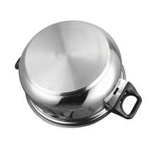 12pcs Stainless Steel Pot With Handle Set, Soup Pot, Milk Pot, Frying Pan, Kitchen Cooking Utensils, Kitchen Utensils, Pot Set - Black - View 10