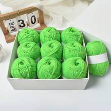 24/12/6/1 件 50g 套装彩色纱球，手工 DIY 针织，粘贴绘画，涤纶纱，手工编织钩包，帽子，围巾线，8/4 股储物篮，手工编织中粗纱适用于各种针织产品，适用于彩色艺术和 DIY 工艺品 - 彩色 - 查看 26