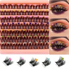 63pcs/Set Butterfly-Shaped Mink Lashes With High Capacity, Segmented False Eyelashes Decoration, Popular Item