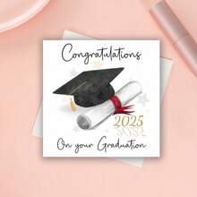 带帽子的毕业祝贺卡，为你感到骄傲，有趣的毕业卡，送给她/他的毕业礼物，祝贺卡，有趣的卡片，毕业快乐 - 多色 - 查看 8