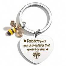 1 件教师节礼物不锈钢钥匙扣教师答谢礼物返校礼物汽车配件可爱哥特 Y2K
