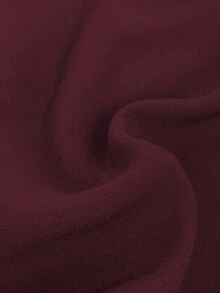 Women 1-Button Long Sleeve Blazer And Trouser Suit Set - Burgundy - View 11