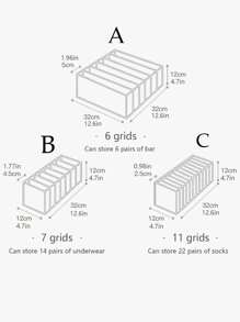 1 pieza/3 piezas Caja de almacenamiento plegable para sostenes y ropa interior, organizador de cajones, contenedores de almacenamiento para calcetines, lencería, ropa, pantalones, vaqueros, faldas, almacenamiento doméstico, camisetas blancas, pantalones negros, ropa de invierno para mujer, vestidos, vestidos elegantes para mujer, blusas blancas para mujer, mangas largas, mono blanco para mujer, ropa de primavera para mujer, ropa de primavera, minimalista, blusas de verano