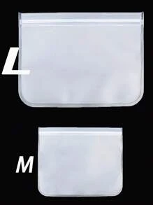 5 Pièces Sacs De Rangement D'aliment Réutilisables - Sacs De Congélateur Sans Silicone,rangement D'aliment Réutilisable De Sacs Organisateurs Résistants Aux Fuites Pour La Viande, Fruits Légumes