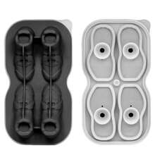 1 Pc 3D Shoe-Shaped Silicone Mold Ice Tray, For Whiskey Lovers And Bartenders