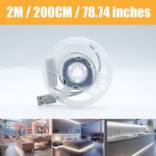 1pc, 1m/2m/3 Meters/5m/10m Portable Touch Control, Button Control, Cool White/Warm White LED Strip Light, USB Powered, LED Light Bar For TV Backlight, Home Room, Living Room Decoration - White - View 22
