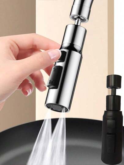(1pc) High-Quality 3-Way Adjustable Anti-Splash Kitchen Faucet: Sturdy Construction, Easy Operation, Ideal For Precise Watering And Cleaning! Home Bathroom Decor, Autumn Decor, Back To School Season