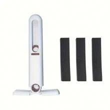 1 set Mini fregona con 3 cabezales de esponja, manos libres, fregona de escritorio, limpiador de cristales, fregona de esponja portátil multiusos, adecuado para baño, coche, ventanas y limpieza de cristales, super absorbente, artículos de limpieza, herramientas de limpieza
