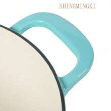 Premium-Everyday Eastwick 7-Quart Teal Enamel Cast Iron Dutch Oven - 藍綠色 - 查看 7