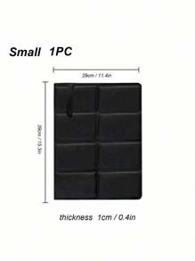 1 件可折叠徒步座垫,坐垫泡沫垫超轻防水适用于户外、露营、野餐、体育场 - 黑色 - 查看 12