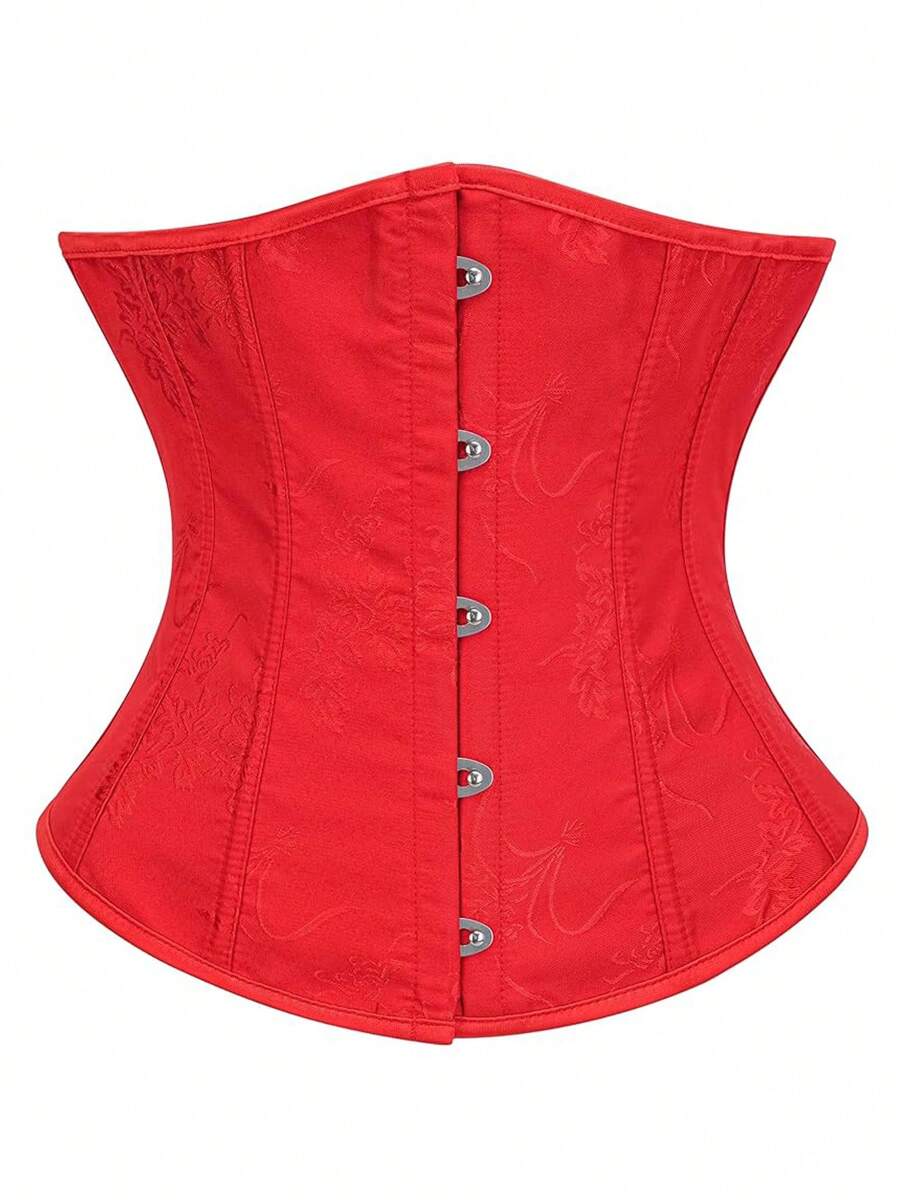 Corsetto Vintage Rosso Da Donna Illustrazione Vettoriale