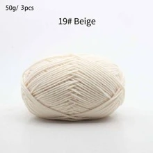 3PCS Handmade Knitted Yarn Blended Yarn DIY Craft Materials
