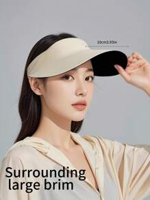 GOLOVEJOY 1 pezzo Cappello alla moda e semplice, resistente ai raggi UV, ideale per attività all'aperto come tennis, escursionismo e golf, nuovo, traspirante e pieghevole con tesa larga