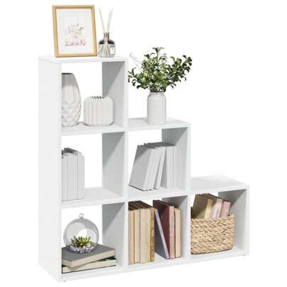 vidaXL Libreria Divisorio 3 Ripiani Bianca 99x29x99 cm in Truciolato