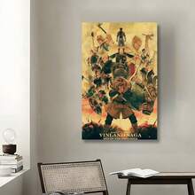 Framed Vinland Saga Anime Canvas Art Poster - Japanese Manga-Inspired Wall Decor,  - Perfect For Bedroom, Home Office, Or Gym Aesthetics, Perfect For Room Decor - Framed - View 3