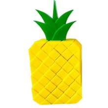 1 件像素菠萝减压玩具，多色塑料，适合办公室减压和节日礼物（圣诞节、新年、万圣节、圣帕特里克节），水果分解 - 彩色 - 查看 3