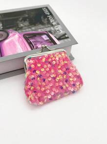 1 件亮片钱包 钱包 珠宝袋 钱包 钱包 迷你钱包 零钱包 夏季