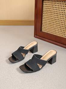 Damen High Heel Pantoffeln Stilvolle Sandalen Sommer Sandalen für Frauen