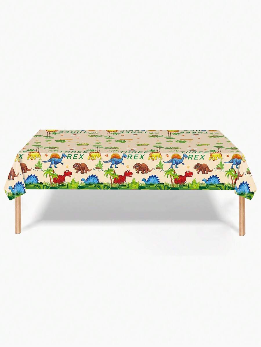 1 件恐龙主题派对桌布，节日派对生日装饰