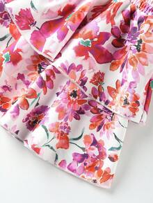 Women's Waist Cinched Stylish Skirt, Flattering Design - White - View 5