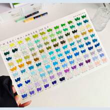 1 Set Multi-Colour Acrylic Paint Soft Tip Pen Stroke Marker Set Multi-Color Waterproof Quick Dry Marker Creative DIY Handbook Painting Graffiti God Poster Handwriting Greeting Card Drawing Pen Art Design Gift Stationery Student Office Hand Drawing Tools Cost-Effective Art Tools