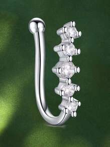 CIZME Fake Nose Ring Multi-Style Nose Rings Butterfly Heart Star Flower CZ African Nose Cuffs Golden/Silvery Golden Faux Septum Nose Rings Clip On Nose Jewelry For Woman Non Pierced Jewelry - Fake Nose Ring - View 31