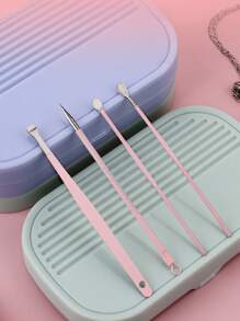 专业指甲护理套装、女士护理套装、修脚套装、指甲钳、美甲工具、男士和女士旅行包、送给朋友和父母的礼物 - 彩色 - 查看 6