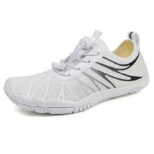 赤足运动鞋室内健身瑜伽训练鞋户外软底沙滩涉水鞋情侣款 - 白黑 - 查看 9