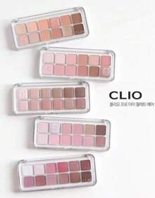 Clio Pro Eye Palette Air,Each Containing 12 Wearable, Eye-Catching Shades In Glitter, Shimmer, And Matte Finishes - 04 Cặp đôi màu hồng - Xem 2