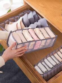 1 pieza/3 piezas Caja de almacenamiento plegable para sostenes y ropa interior, organizador de cajones, contenedores de almacenamiento para calcetines, lencería, ropa, pantalones, vaqueros, faldas, almacenamiento doméstico, camisetas blancas, pantalones negros, ropa de invierno para mujer, vestidos, vestidos elegantes para mujer, blusas blancas para mujer, mangas largas, mono blanco para mujer, ropa de primavera para mujer, ropa de primavera, minimalista, blusas de verano