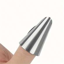 1 Stück Metallschäler Fingerschutz, Gemüseschäler, Küchenutensilien zum Schälen von Knoblauch, Ingwer, Kastanien, Walnüssen, Mais, Multifunktions Fingerschutz zum Ernten von Gemüse und Knoblauch