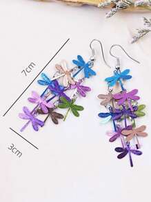 2pcs Creative Fashion Flower Earrings, Daily Decoration Accessories, Girls' Festivals, Birthdays, Parties, Anniversary Commemorative Gifts