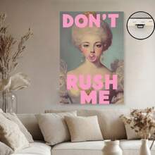 Framed Vintage Don't Rush Me Posters,Pink Bubble Gum Wall Art,Sexy Girl Little Women Poster For Girly Bedroom Decor,Wall Decor Aesthetic For Apartment,Creative Home Decoration, High Quality Decorative Posters, Dormitory, Gym, Bar, Cafe, Arcade, Room Living Room Wall Decoration Painting, Perfect Gift
