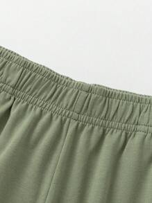 Balabala Tween Boys' Quick-Dry Two Pieces Set, Lightweight & Breathable - Yellow Green - View 5