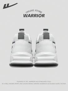 WARRIOR 1 par Zapatillas deportivas casuales de la serie Warrior para hombres, modelo 2025 nuevas, con cordones, suela gruesa, transpirables para uso en exteriores, livianas y suela suave, adecuadas para todas las estaciones