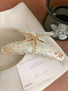 1 Stück Seestern Strass minimalistischer Mode Haarklammer, süßer Haarschmuck für Teenager - Verschiedenfarbig - Übersicht 6