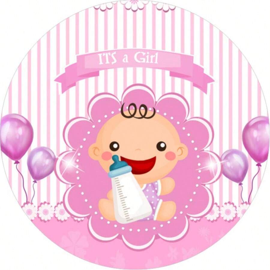 Round Party Panel With Elastic 1.50m Baby Shower - CHB003 - View 1