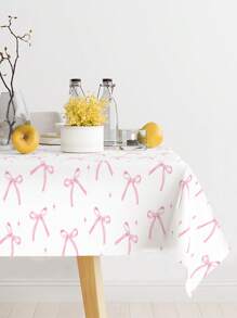 1 件 130 * 220 厘米粉色蝴蝶结 PE 桌布，粉色蝴蝶结主题一次性防水桌旗，生日节日派对聚会家居活动装饰桌旗的完美装饰，餐桌柜酒吧礼品桌装饰桌布，房间装饰家居装饰桌裙，户外露营野餐桌布，易于清洁的餐桌套装，派对礼物 - 粉紅色蝴蝶結 - 查看 8