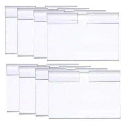 Kit 100 Display Pvc Placa Preço Etiqueta Para Gancho 7,5x4,2